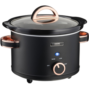 Cooks Professional 2.5L Slow Cooker with 2 Heat Settings & Keep Warm