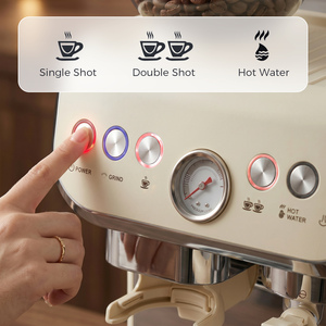 Cream White HOMCOM Espresso Machine Good Housekeeping Institute Approved shot 18191009