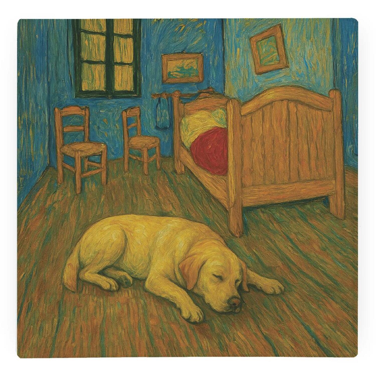 Image of Van Gogh Labrador Glass Hot Pot&hellip;