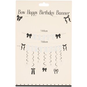Bow Happy Birthday Banner