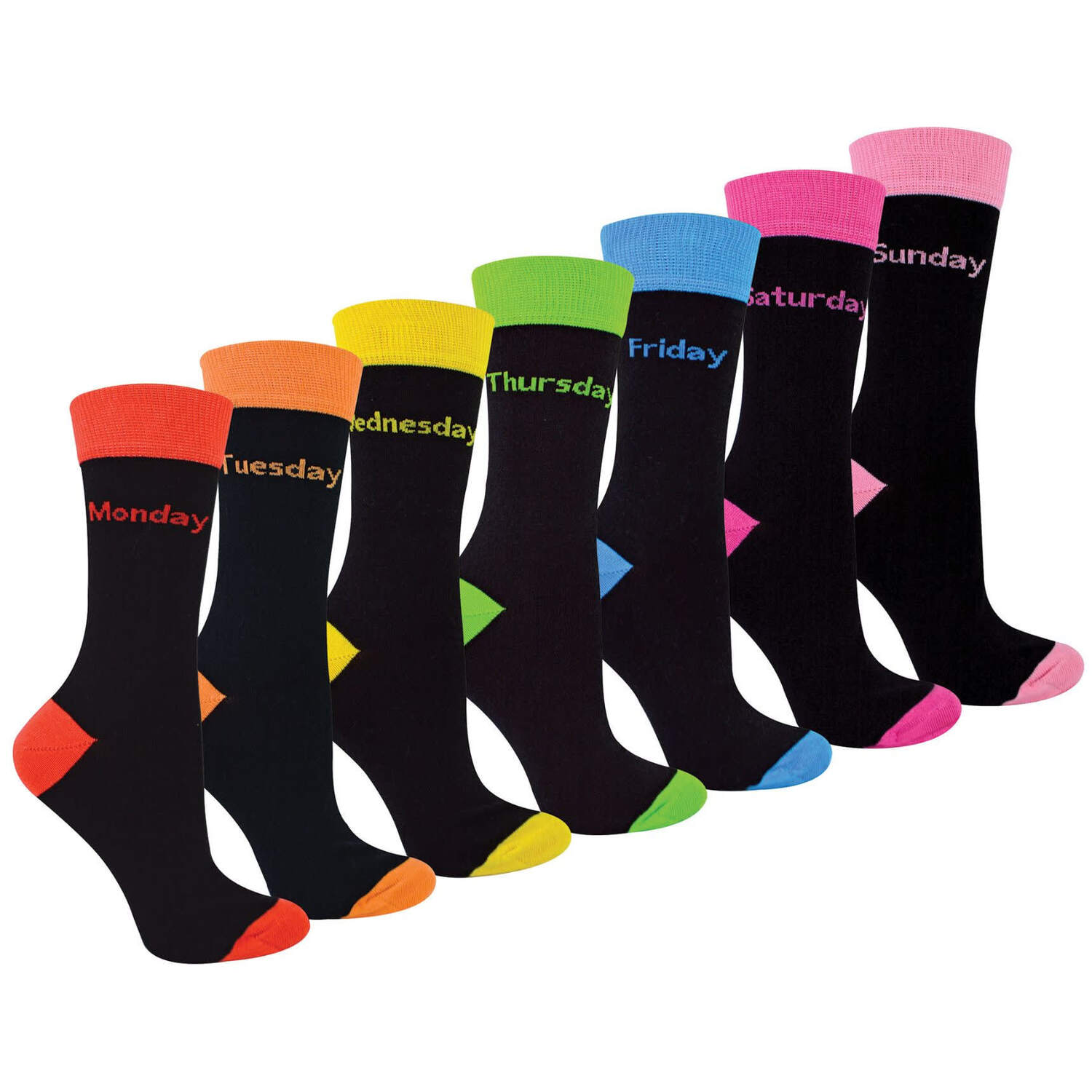 Sock Snob 7 Pack Ladies Days Of The Week Novelty Socks - Image 2