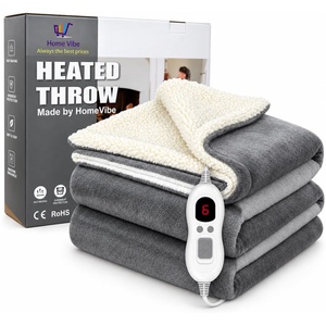 Grey Heated Throw