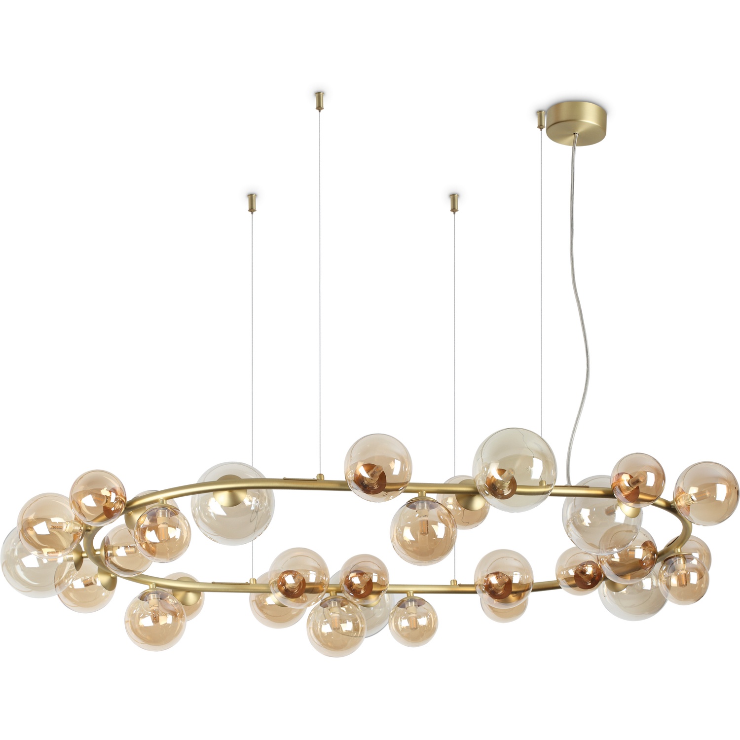 Ideal Lux Lighting Perlage Pendant Light Brass - Brass