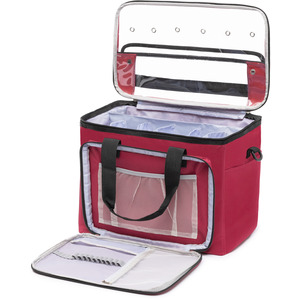 Knitting & Crochet Storage Bag Red