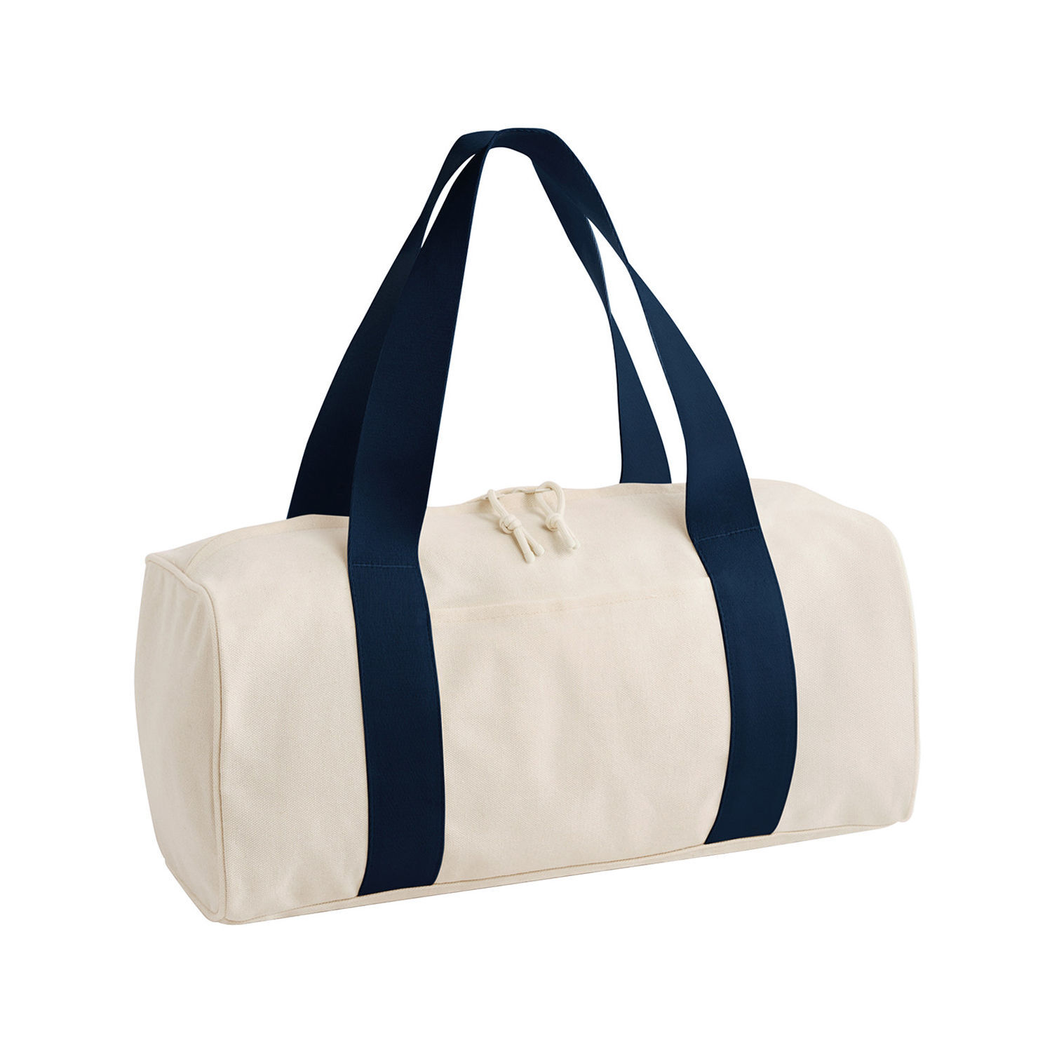 Bagbase Canvas Duffle Bag A - Natural/Navy