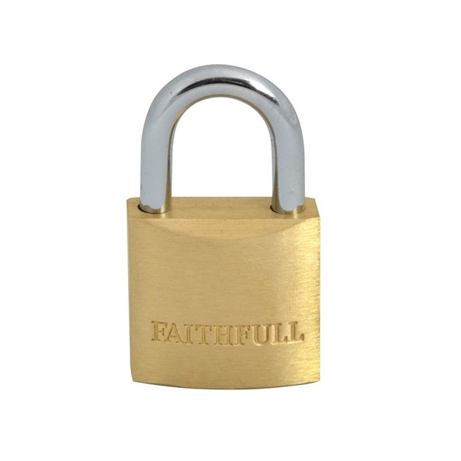 Faithfull Brass Padlock A - Multi Colour