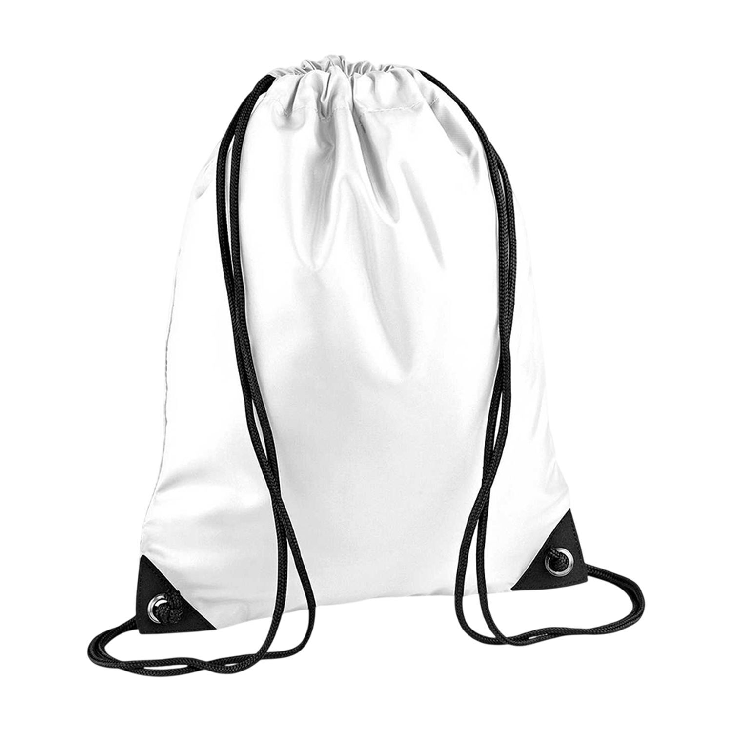 Bagbase Premium Drawstring Bag E - White