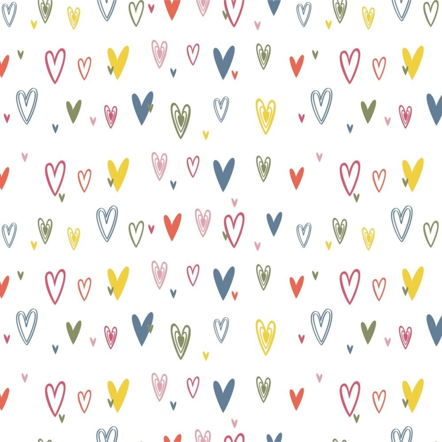 Kdmd Unisex Multicolor Colourful Hearts Film 100Mx80cm | : 100Mx80 Cm - Image 2