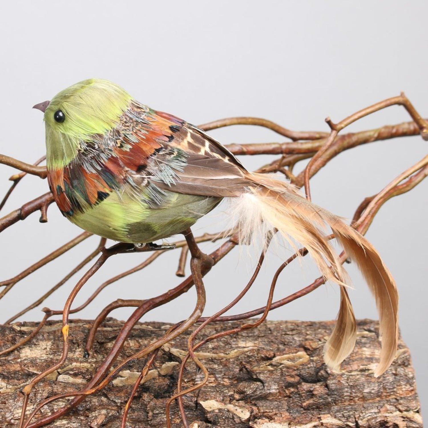 Kdmd Unisex Green Bird With Clip 2 Pack Christmas Ornament - Image 2
