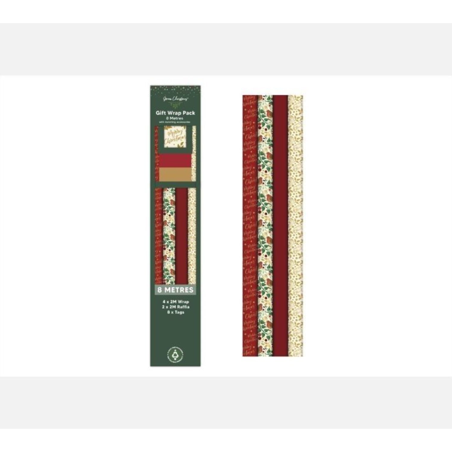  - Robin Gift Wrap Pack 8MMulticolour - Image 3