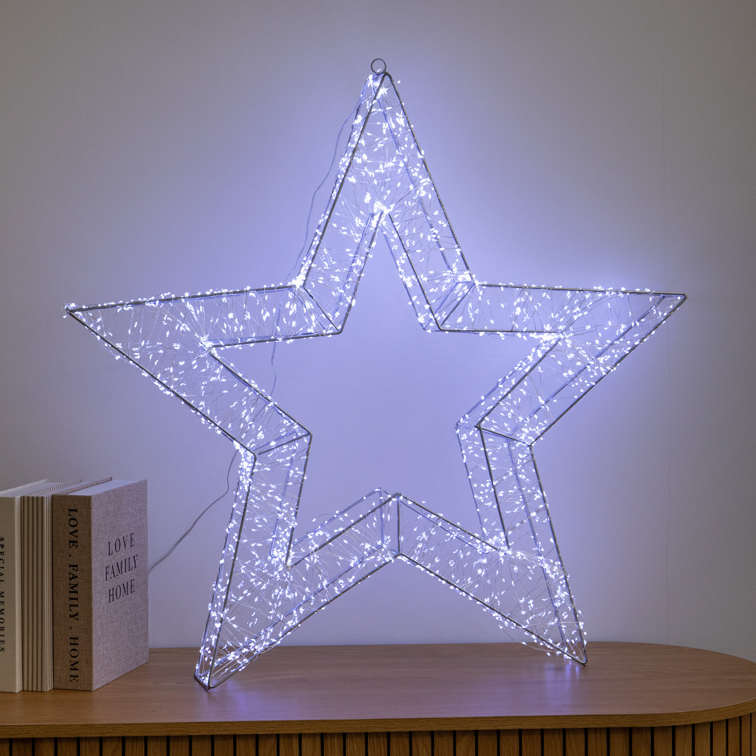 Rackhams Light/White 78Cm Up Galaxy Christmas Star With 2400 Leds & Timer - Image 2
