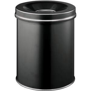 Fire Extinguishing Metal Waste Bin - TUV Certified - 15L
