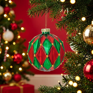 Geometric Beaded Bauble