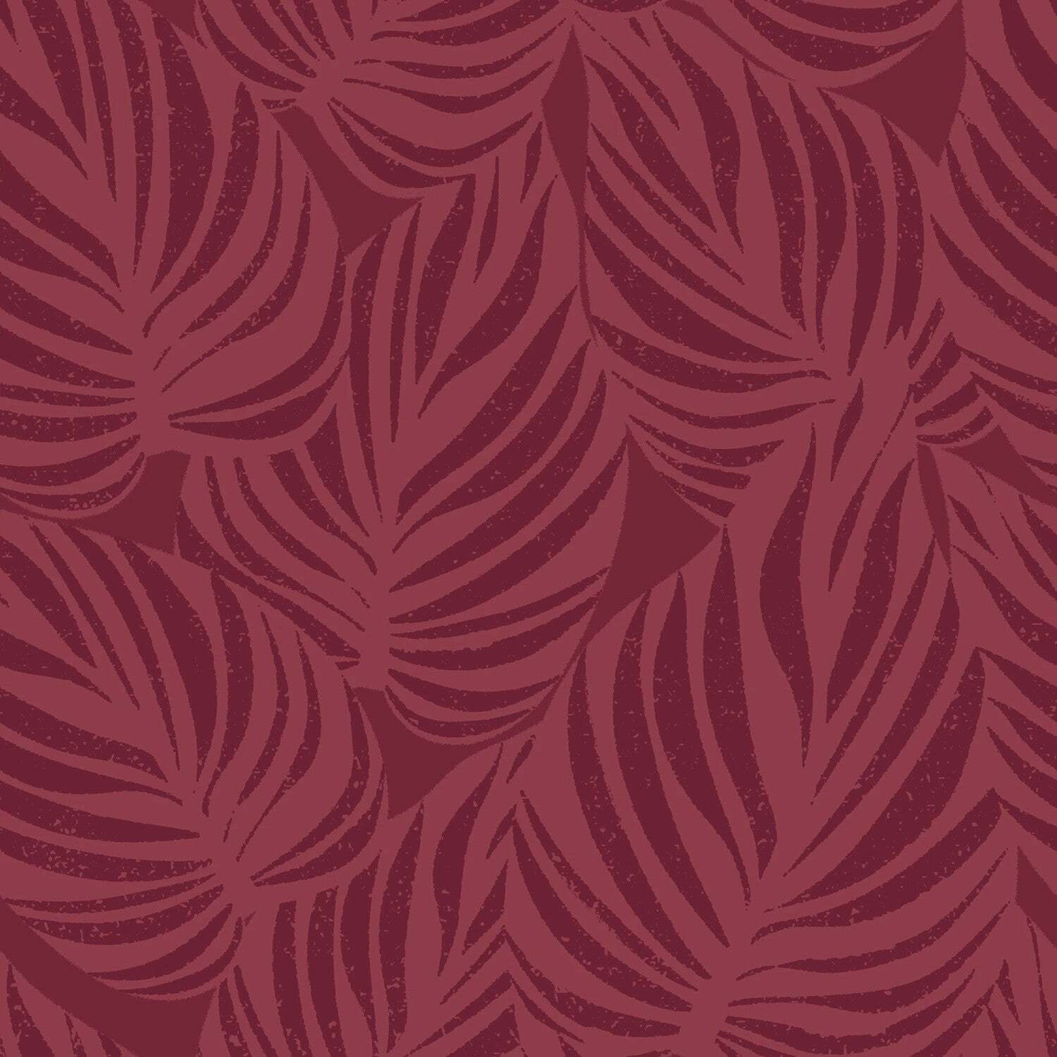 I Love Wallpaper Broad Leaf Wallpaper Sample In Ruby