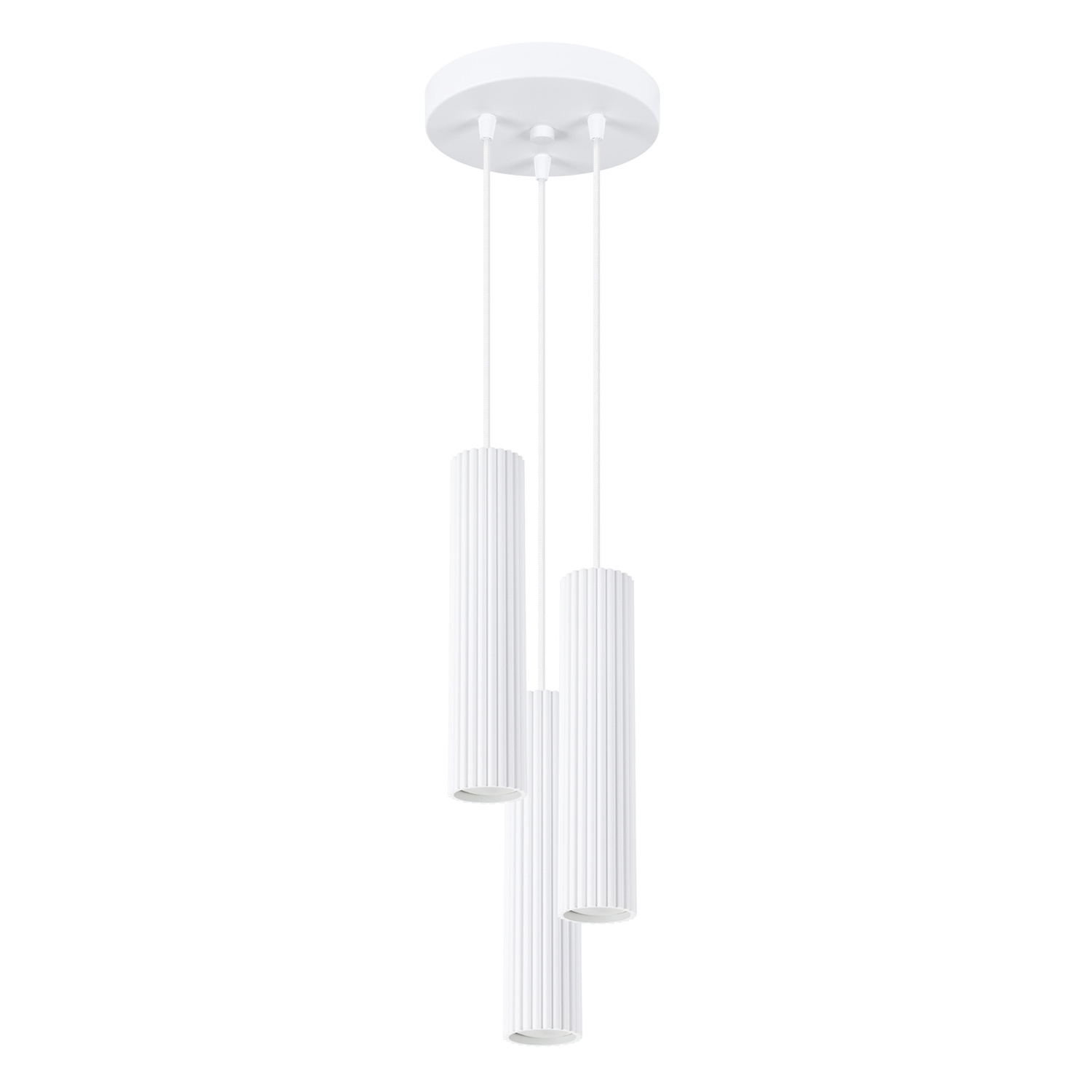 Sollux Lighting Pendant Lamp Karbon 3P White - White - Image 2