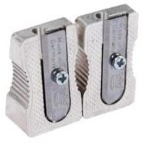 Single Hole Metal Pencil Sharpener - 2 Pack