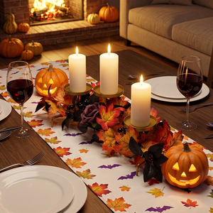 Halloween Maple Leaf Candle Holder