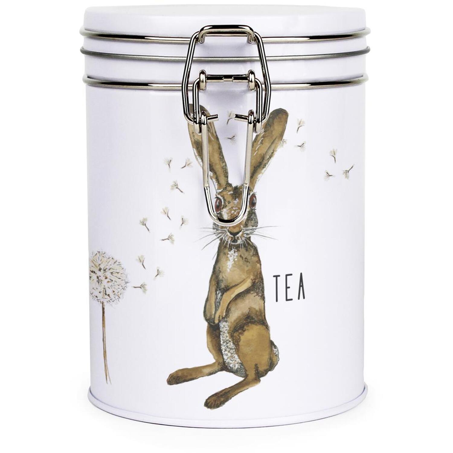 Purely Home Hare & Dandelions Clip-Lid Kitchen Storage Canister - Tea