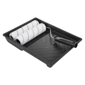 thumbnail interactive-video image 1 of Harris 11-Piece Paint Roller Brush Set With Tray - Wall & Ceiling Essentials 1 of 5
