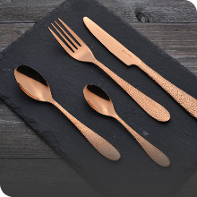 mix christmas cutlery copper
