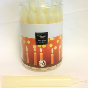 Ivory Mini Dinner Candles