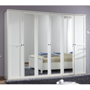 Chalet White 6 Door Wardrobe