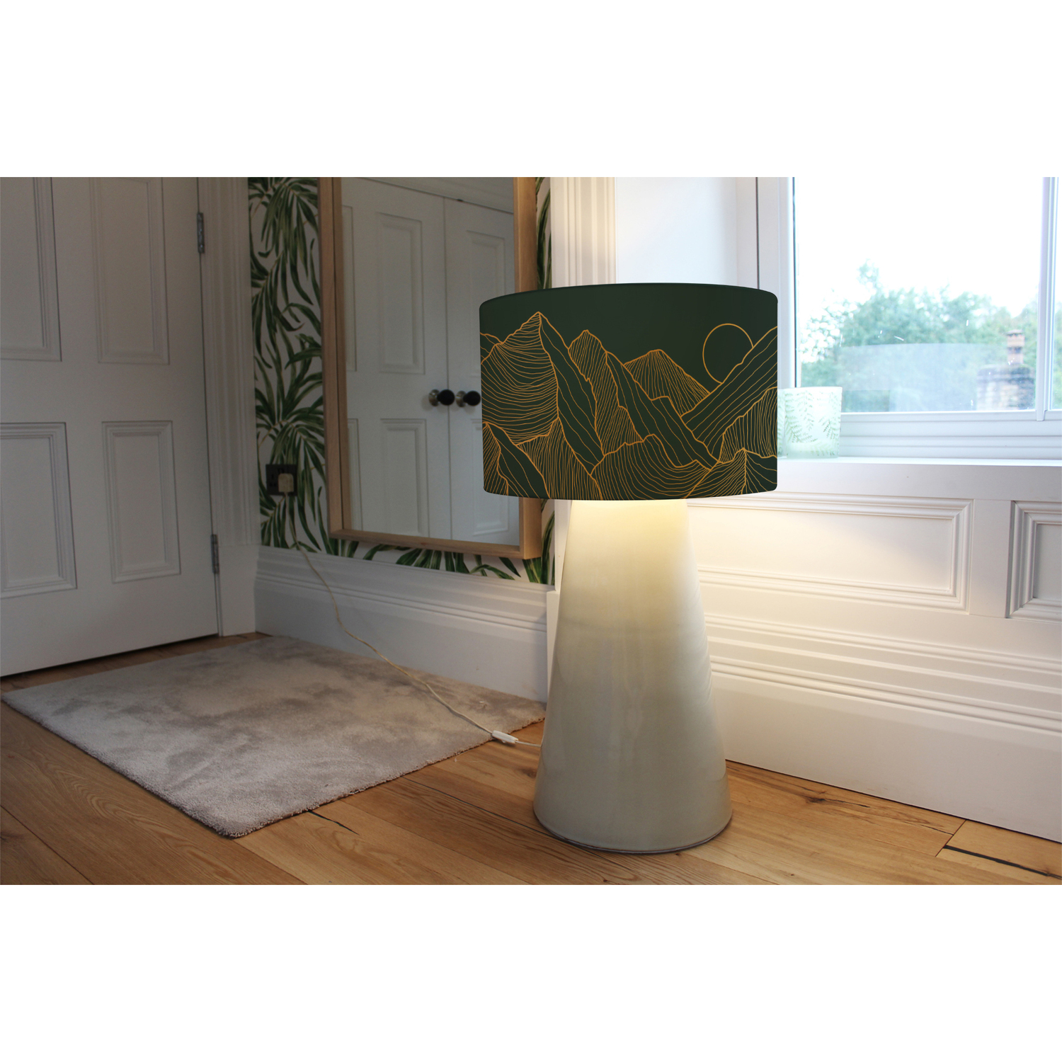 Image of Golden Mountain Line Art Designer Lamp&hellip;