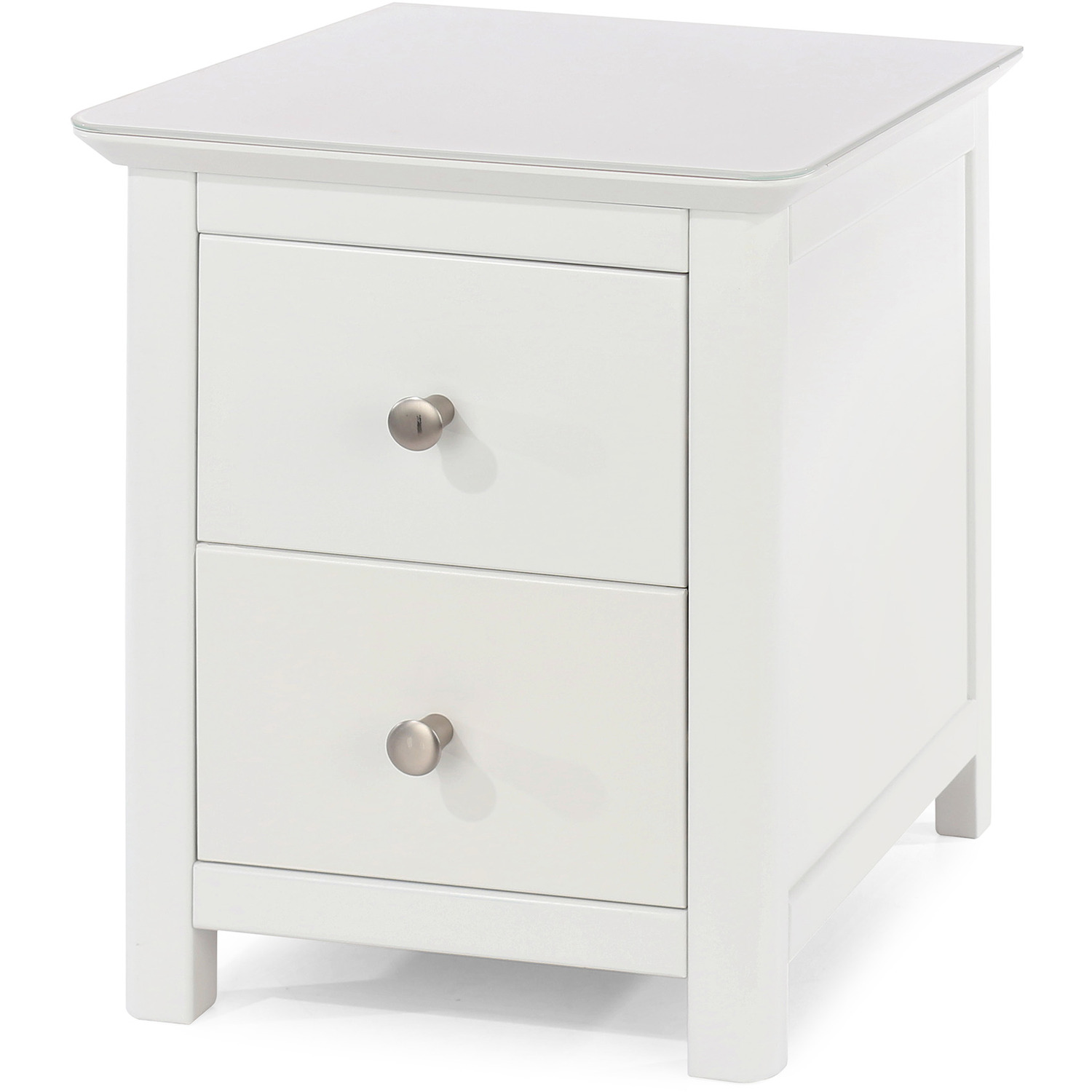 Core Products Ltd - Nairn 2 drawer bedside  - White thumbnail
