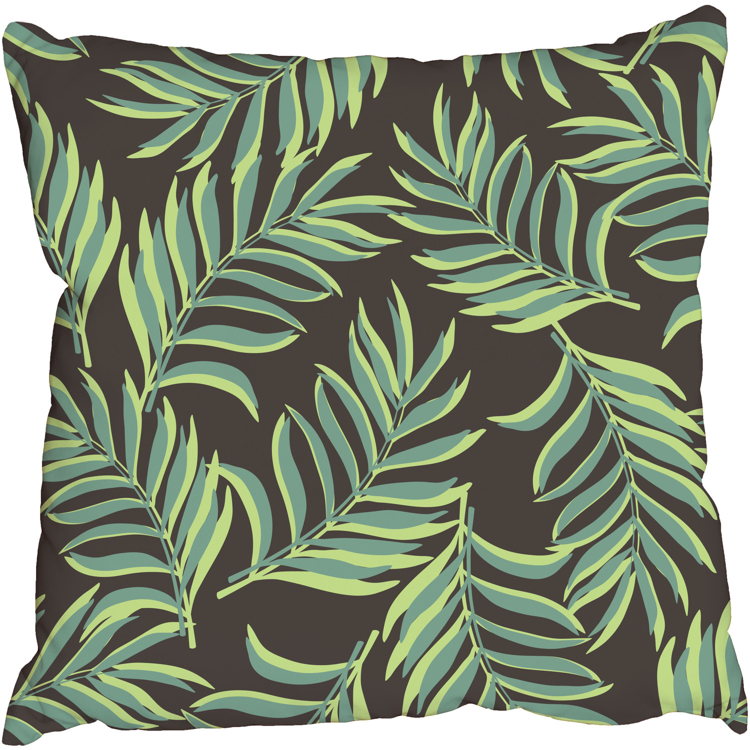 Tropical palm leaves Cushion - green / 60cm / Canvas/Polyester