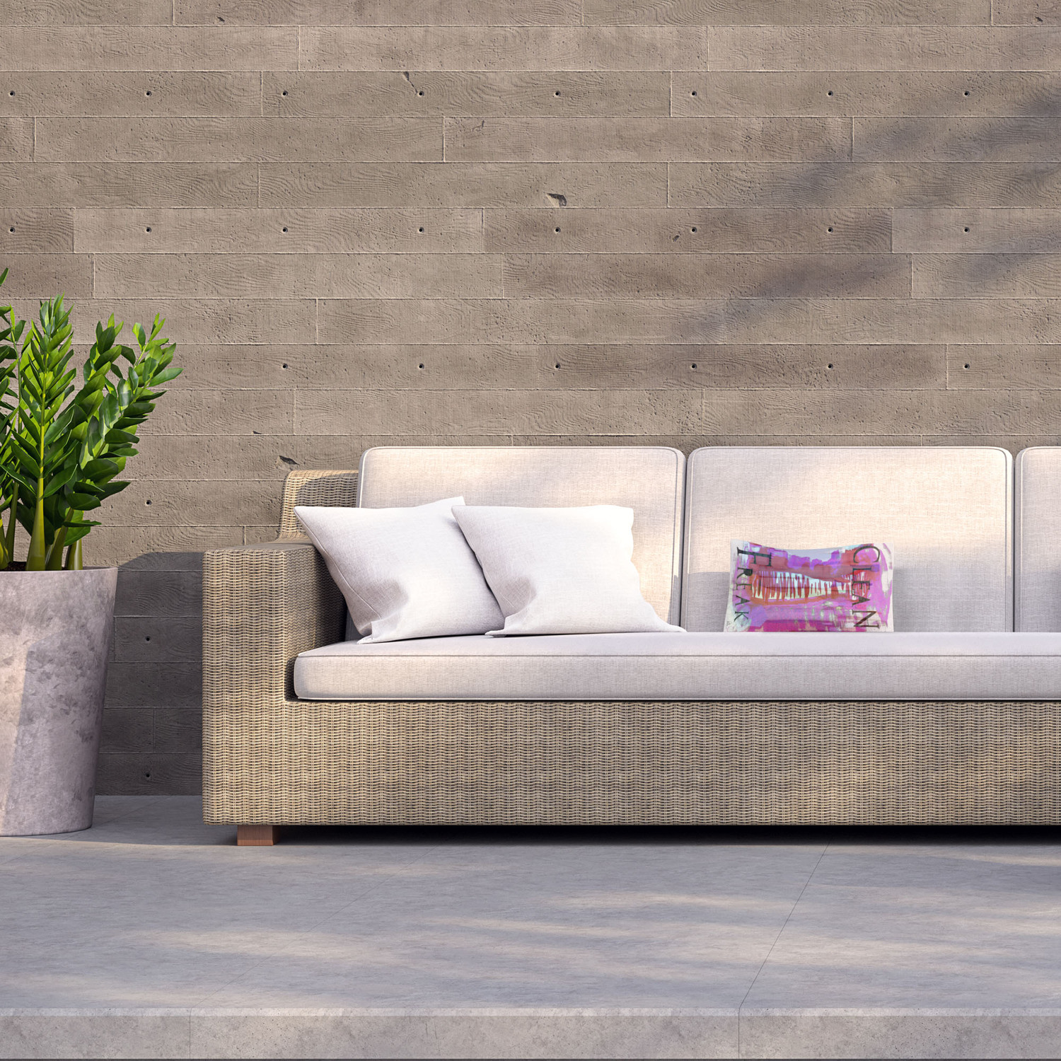 Clean Freak Outdoor Cushion - Pink / 60cm