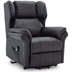 Oakford Electric Rise Recliner Bonded Leather Armchair Lounge Mobility Chair
