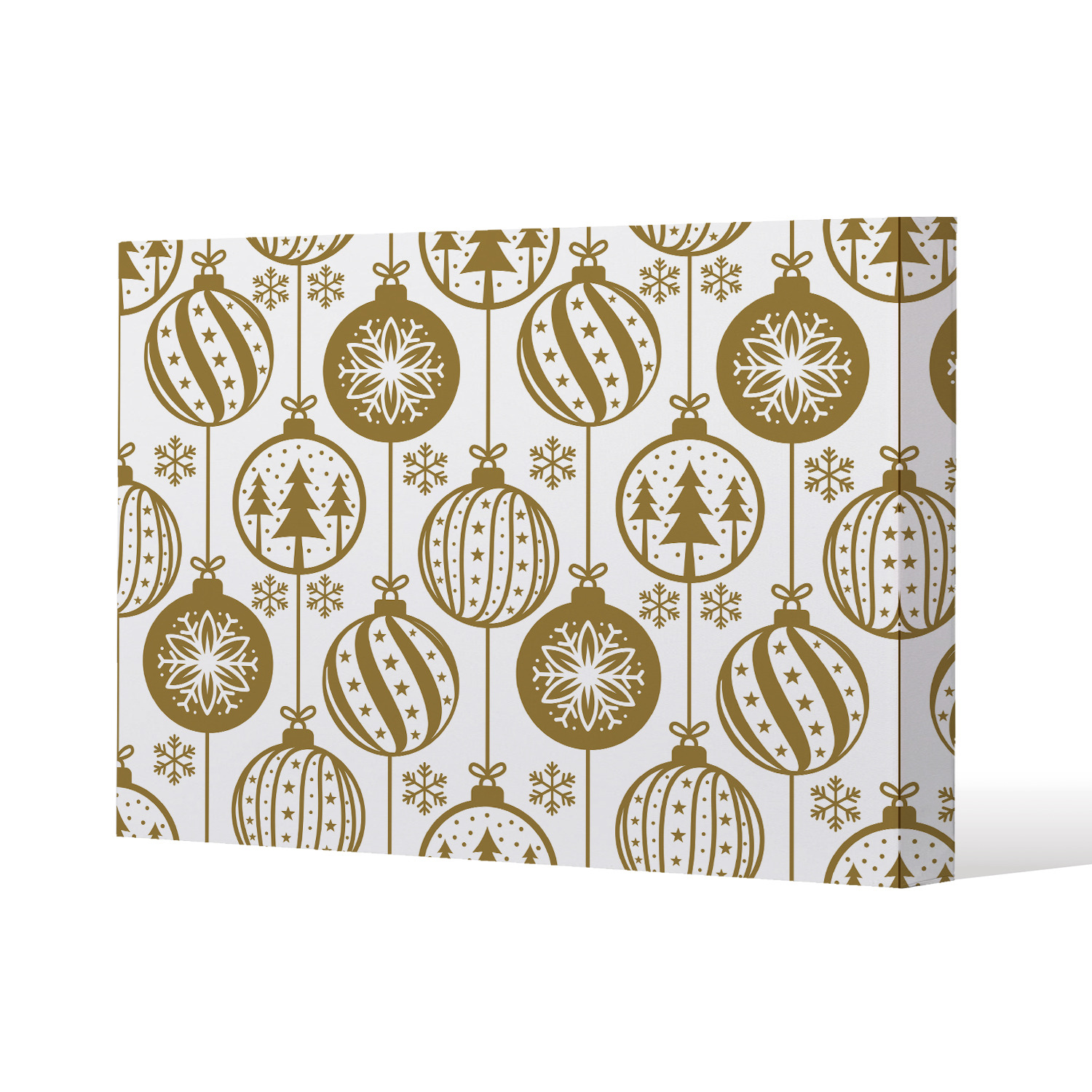 Christmas Baubles Gallery Canvas - Blue / 51cm / 77cm
