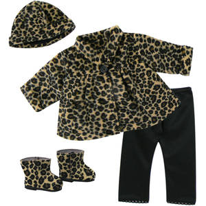 Sophias by Teamson Kids Doll Coat, Hat, Leggings, and Boots Set for 18