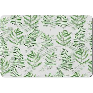 Green Fern Watercolour Placemat Set
