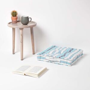 Homescapes Cotton New England Stripes Floor Cushion