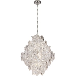 Chrome 5 Light Pendant with Acrylic Tiles