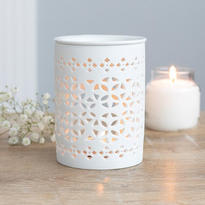 Stylish Matte Cut Out Oil Burner with Pretty Shadows