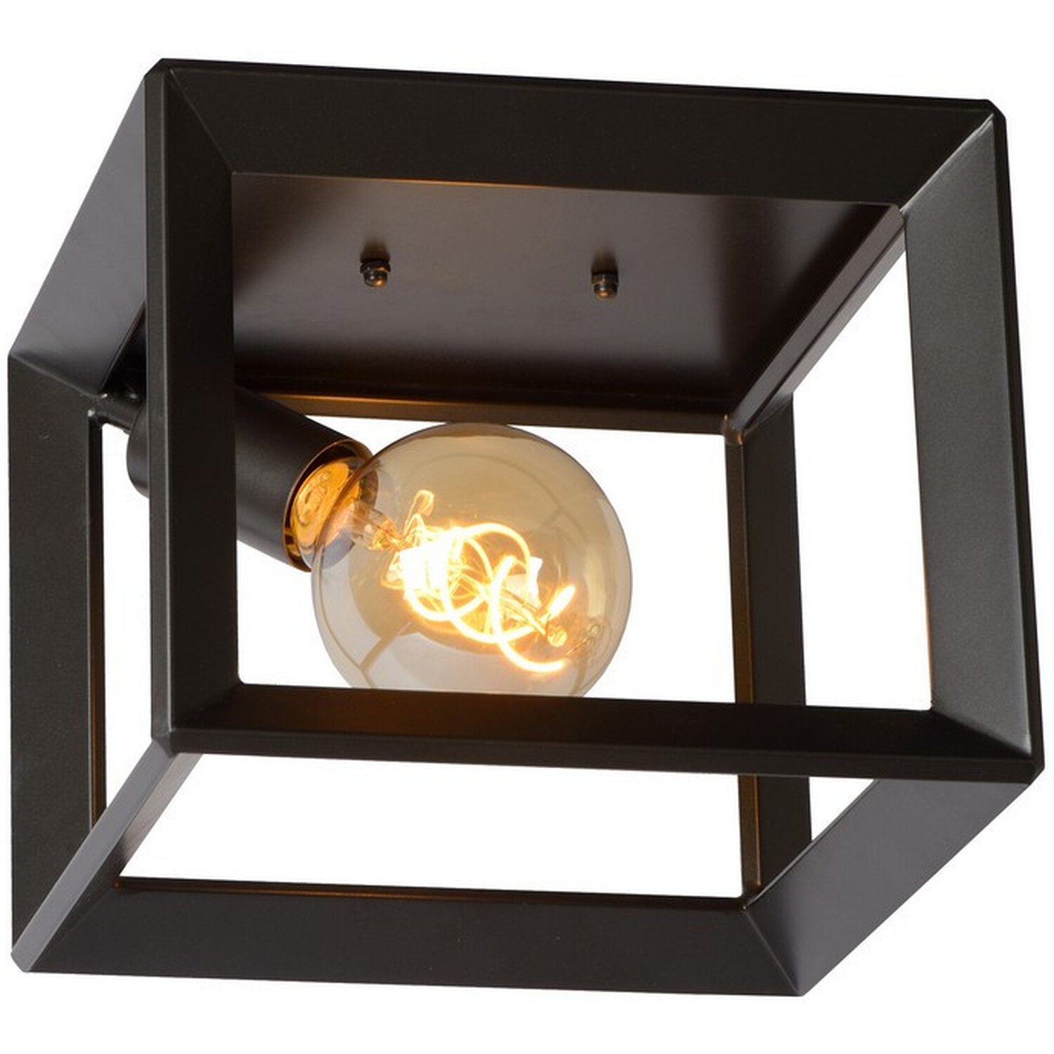 Thor Vintage Flush Ceiling Light Grey iron - Grey iron thumbnail