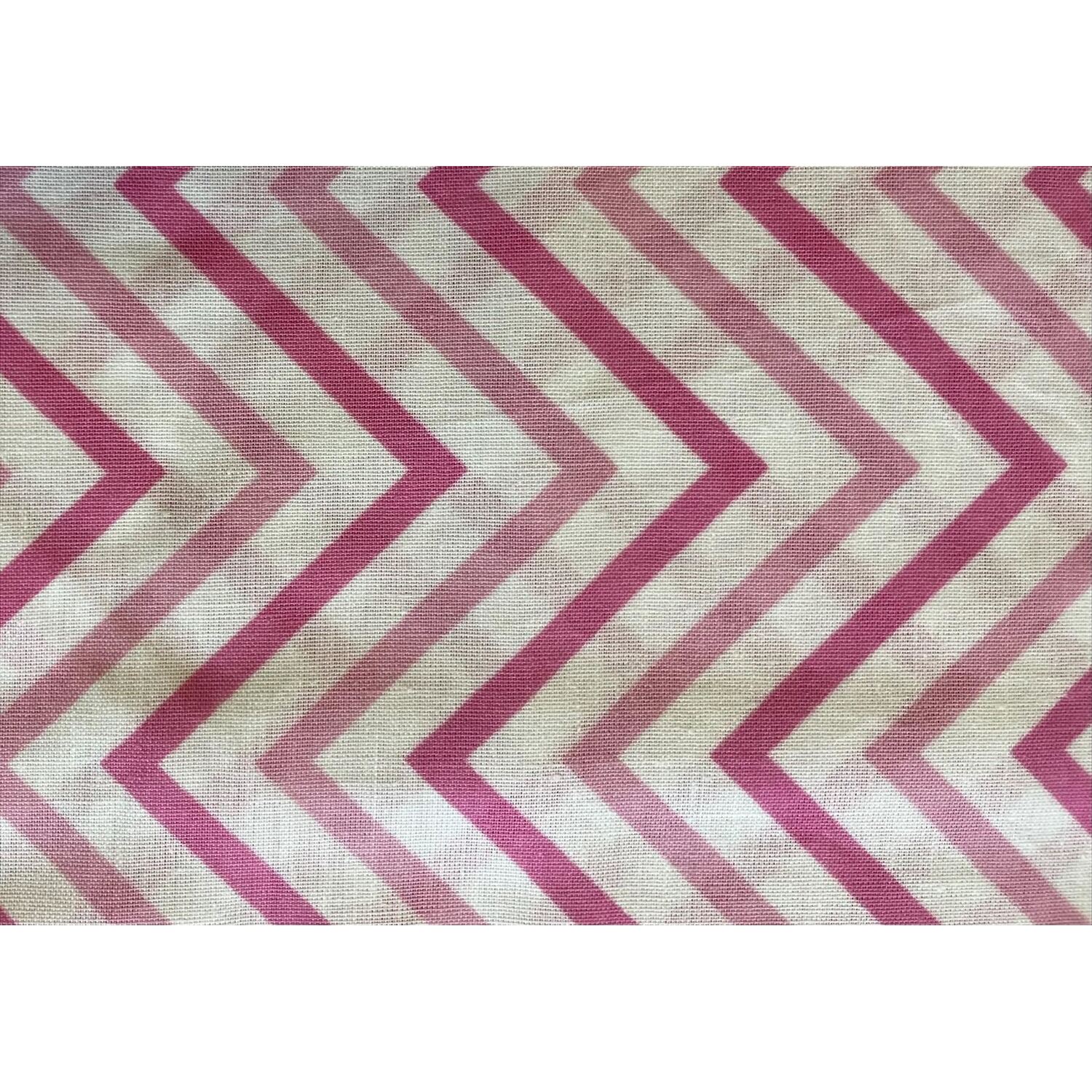 Bethany Floral Duvet Cover Set Reverisible Zig Zag Bedding - Red Single
