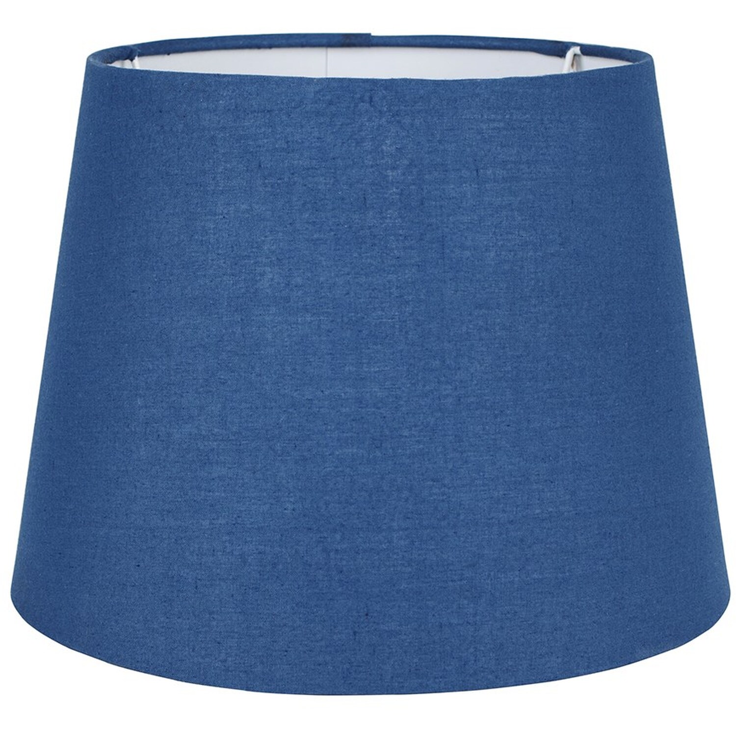 Modern Small Tapered Table Floor Lamp Light Shade With Blue Fabric Finish - Blue