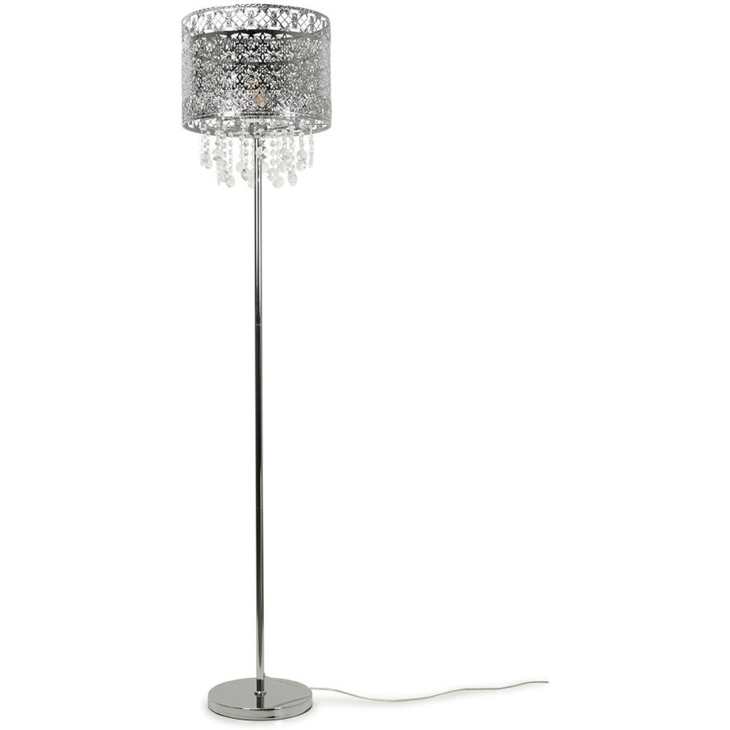 Image of Enna Silver Moroccan Floor Lamp With&hellip;