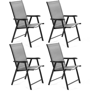 Set of 4 Outdoor Patio Folding Dining Chairs