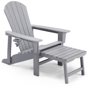 Adirondack Garden Chair with Footstool