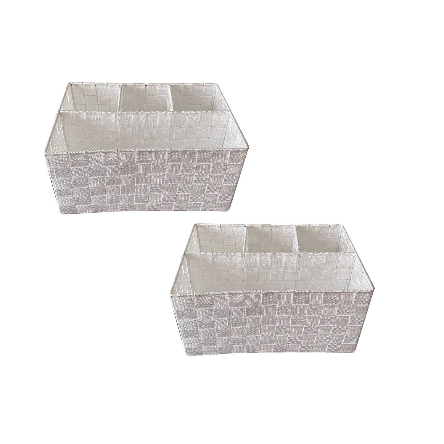 Image of 4 Section Fabric And Metal Organiser&hellip;