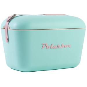 Polarbox 20L Retro Coolbox - Cyan Baby Rose Pop
