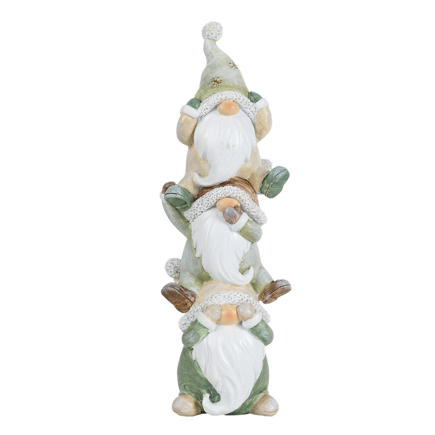 Nordic Noel Stacking Gonk Ornament - Green