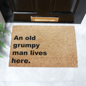 Grumpy Man Lives Here Doormat