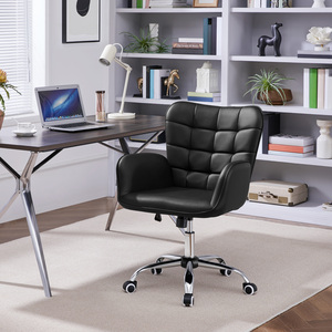 Mid-back Office Chair with Padded Armrests