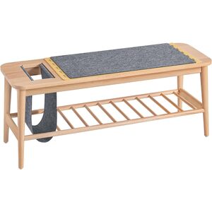 Bench Bed End Stool with Hanging Bag
