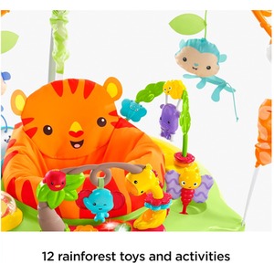 Ricambio Fisher-Price Tiger Time Jumperoo - 2 Viti Arancioni Con Peluche Scimmia Per Modello FVR21
